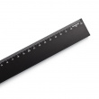 Lineal i aluminium, 30 cm, DESKSTORE SIZE BLACK, Sort