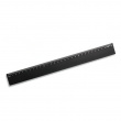 Lineal i aluminium, 30 cm, DESKSTORE SIZE BLACK, Sort