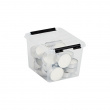 Opbevaringsboks 3 l, SmartStore, klar/sort