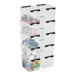 Opbevaringsboks 3 l, SmartStore, klar/sort