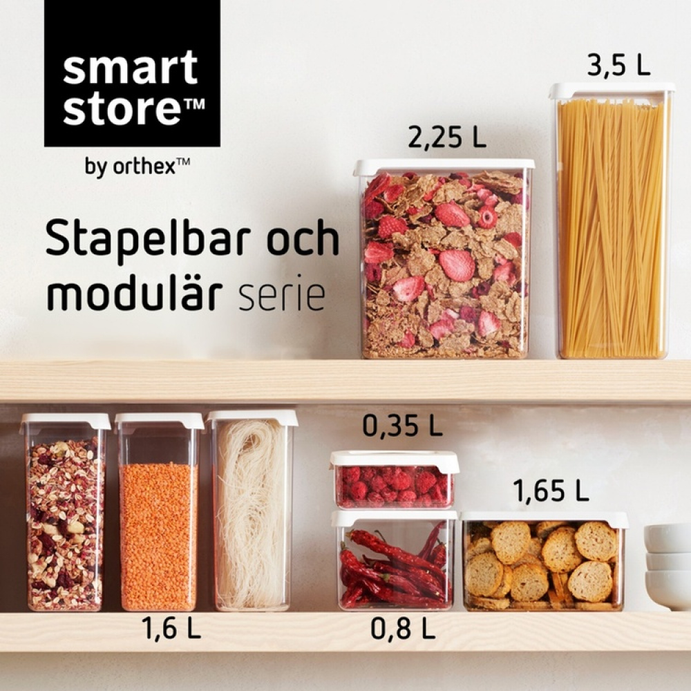 Lufttæt beholder 2,25 L, SmartStore Vision i gruppen Opbevaring / Køkkenopbevaring / Opbevaringsbeholdere / SmartStore opbevaringsbokse hos SmartaSaker.se (41671)