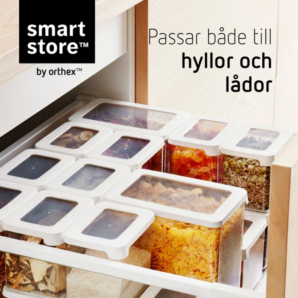 Lufttæt beholder 0,8L, SmartStore Vision i gruppen Opbevaring / Køkkenopbevaring / Opbevaringsbeholdere / SmartStore opbevaringsbokse hos SmartaSaker.se (41672)