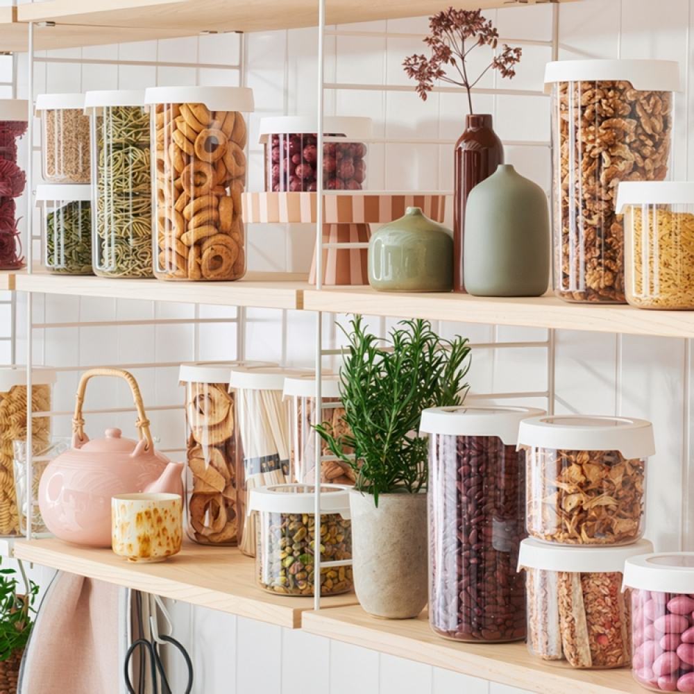 Lufttæt rund beholder 1,45L, SmartStore Vision i gruppen Opbevaring / Køkkenopbevaring / Opbevaringsbeholdere / SmartStore opbevaringsbokse hos SmartaSaker.se (41702)