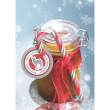 Luksuriøse gavemærker med julemotiv, 4 stk., 3D CHRISTMAS GIFT TAGS, Ø 5 cm