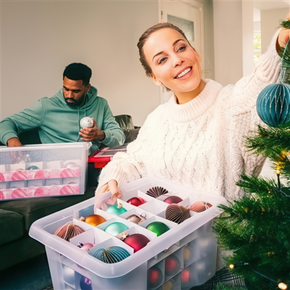 Opbevaringsboks til julekugler, X-Mas i gruppen Opbevaring / Lager- og garageopbevaring hos SmartaSaker.se (41729)