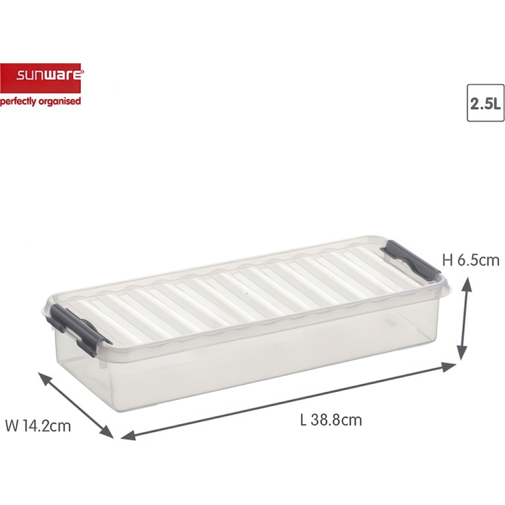 Opbevaringsboks 2,5L, Q-Line i gruppen Opbevaring / Opbevaringskasser hos SmartaSaker.se (41777)