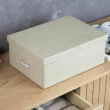 Opbevaringsboks med etiketholder, Katia canvas, Bigso