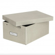 Opbevaringsboks med etiketholder, Karin canvas, Bigso