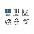 Stor opbevaringskasse med låg og hjul 70L, SmartStore, Klar/sort