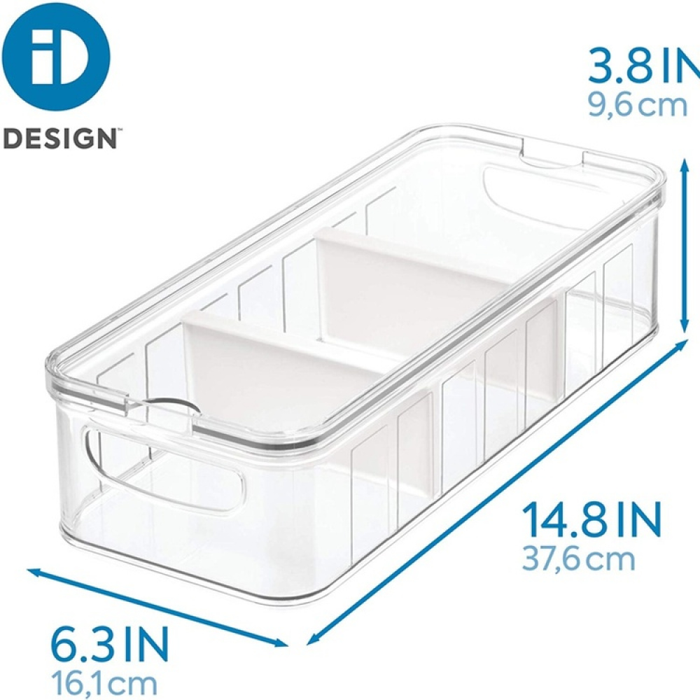 Opbevaringsboks til køleskab, 38,1x16,5 cm, iDesign i gruppen Opbevaring / Køkkenopbevaring / Køleskabsopbevaring hos SmartaSaker.se (41811)