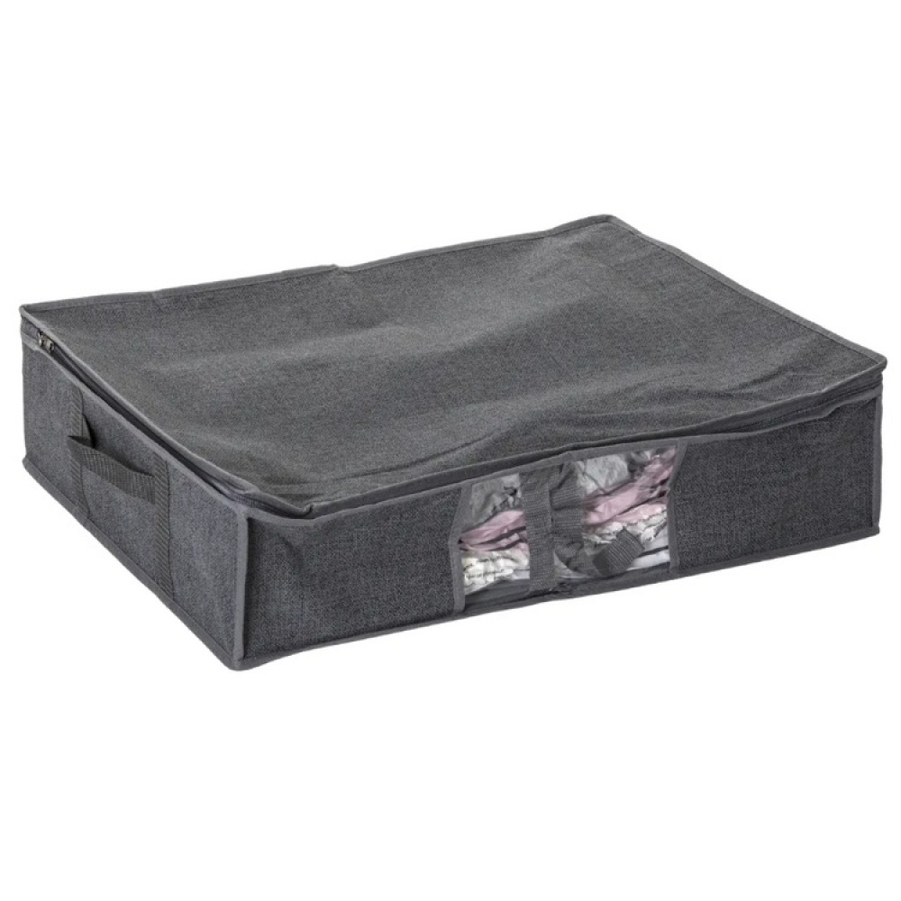 Opbevaringskasse med vakuumpose, 60x45x15 cm, mørkegrå i gruppen Opbevaring / Garderobeopbevaring / Vakuumlagring / Kasser med vakuumposer hos SmartaSaker.se (41822)