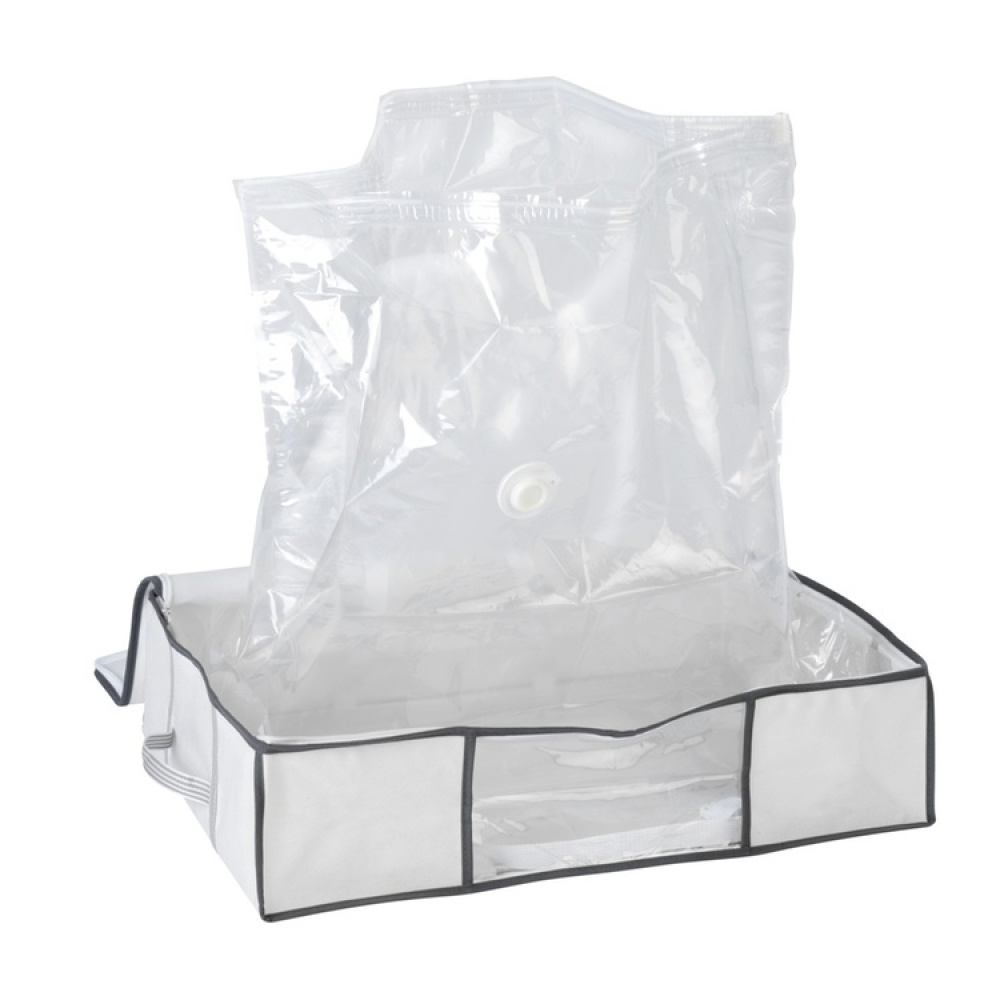 Opbevaringskasse med vakuumpose, 65x50x15 cm, hvid i gruppen Opbevaring / Garderobeopbevaring / Vakuumlagring / Kasser med vakuumposer hos SmartaSaker.se (41825)