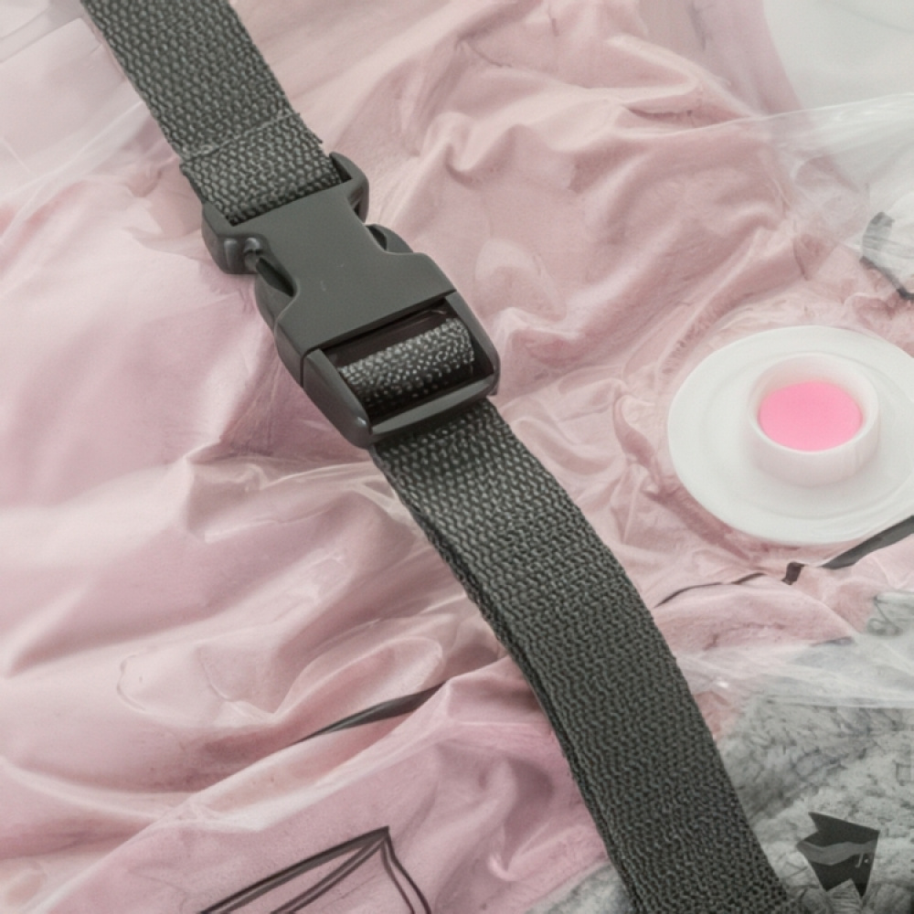 Opbevaringskasse med vakuumpose, 100x45x15 cm, Mørkegrå i gruppen Opbevaring / Soveværelsesopbevaring / Under sengen-opbevaring hos SmartaSaker.se (41827)