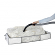 Opbevaringskasse med vakuumpose, 105x45x15 cm, hvid