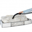 Opbevaringskasse med vakuumpose, 105x45x15 cm, hvid