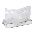 Opbevaringskasse med vakuumpose, 105x45x15 cm, hvid