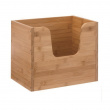 Kasse med åben front, stabelbar, STACK LARGE BAMBOO BASKET, 31,5 x 21,5 x H 26,5 cm, natur