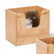 Kasse med åben front, stabelbar, STACK LARGE BAMBOO BASKET, 31,5 x 21,5 x H 26,5 cm, natur