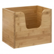 Kasse med åben front, stabelbar, STACK LARGE BAMBOO BASKET, 31,5 x 21,5 x H 26,5 cm, natur
