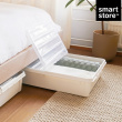 Stor opbevaringskasse under sengen med hjul 60L, SmartStore, Klar/sort