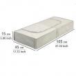 Blød opbevaringskasse, 105x45x15 cm, Beige