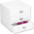 Minikommode med 3 skuffer, iDesign, Hvid