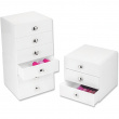 Minikommode med 3 skuffer, iDesign, Hvid