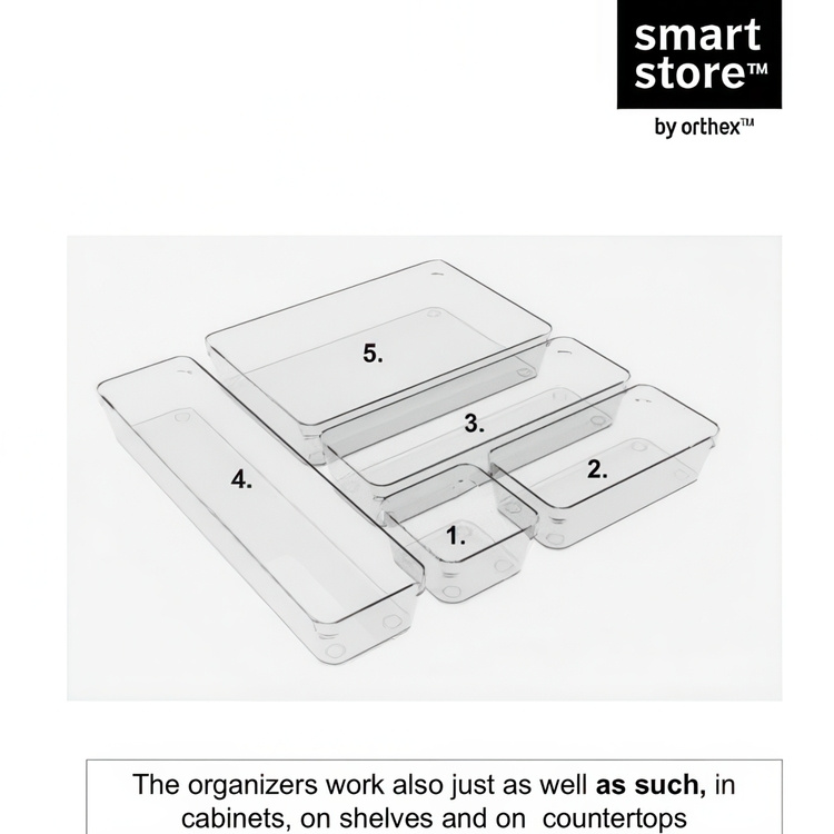 Skuffeindsats til småopbevaring, 30x120x6 cm, SmartStore i gruppen Opbevaring / Opbevaringskasser / Småopbevaring hos SmartaSaker.se (41914)