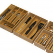 Skuffeindsats i bambus 3 rum, 38x28 cm, 5five