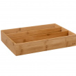 Skuffeindsats i bambus 3 rum, 38x28 cm, 5five