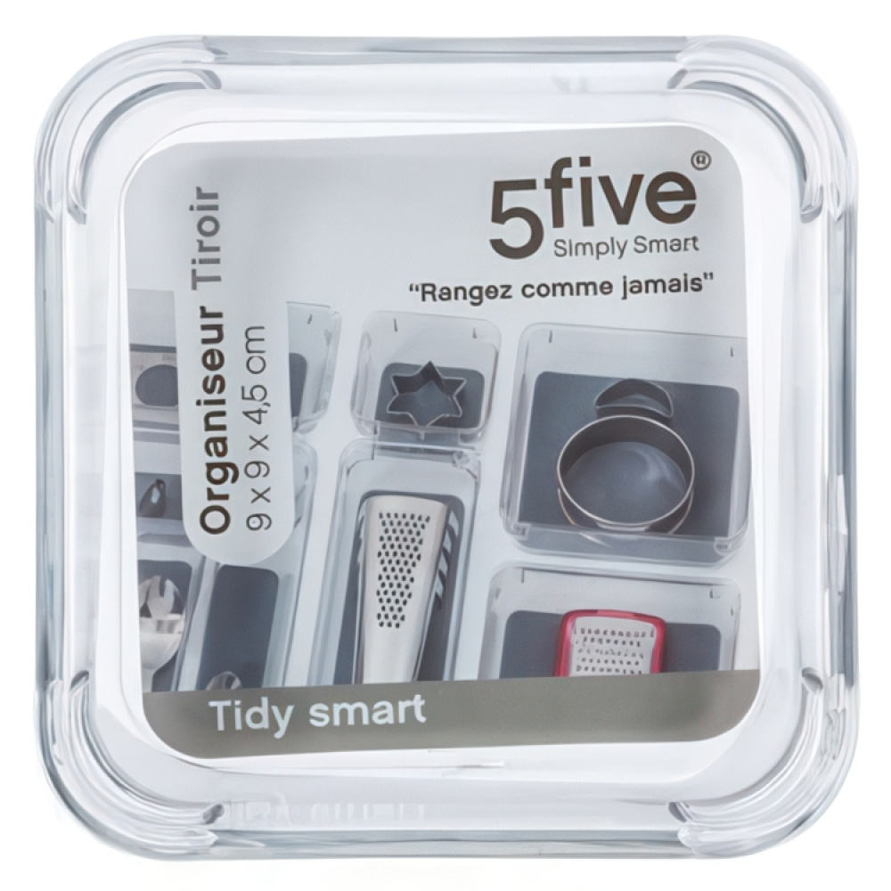 Skuffeindsats, 9x9 cm, 5five i gruppen Opbevaring / Køkkenopbevaring / Organiser køkkenskabe / Bestikskuffer hos SmartaSaker.se (41929)