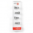 Timeglasformet magnet 4-pak, Sølv