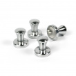 Magnet med knop 4-pak, sølv