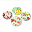 Glasmagneter 4-pak, Blomster
