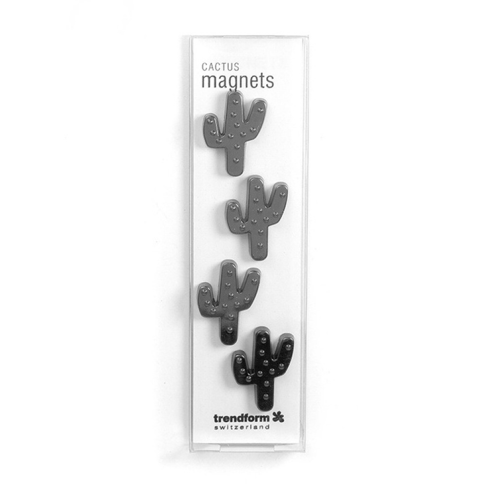 Magneter i form af kaktusser, 4 stk., CACTUS, Metallisk i gruppen Opbevaring / Magneter og selvklæbende hos SmartaSaker.se (41973)