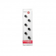 Minimagnet cylinder 6-pak, Sort