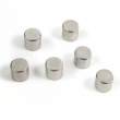 Minimagnet cylinder 6-pak, Sølv