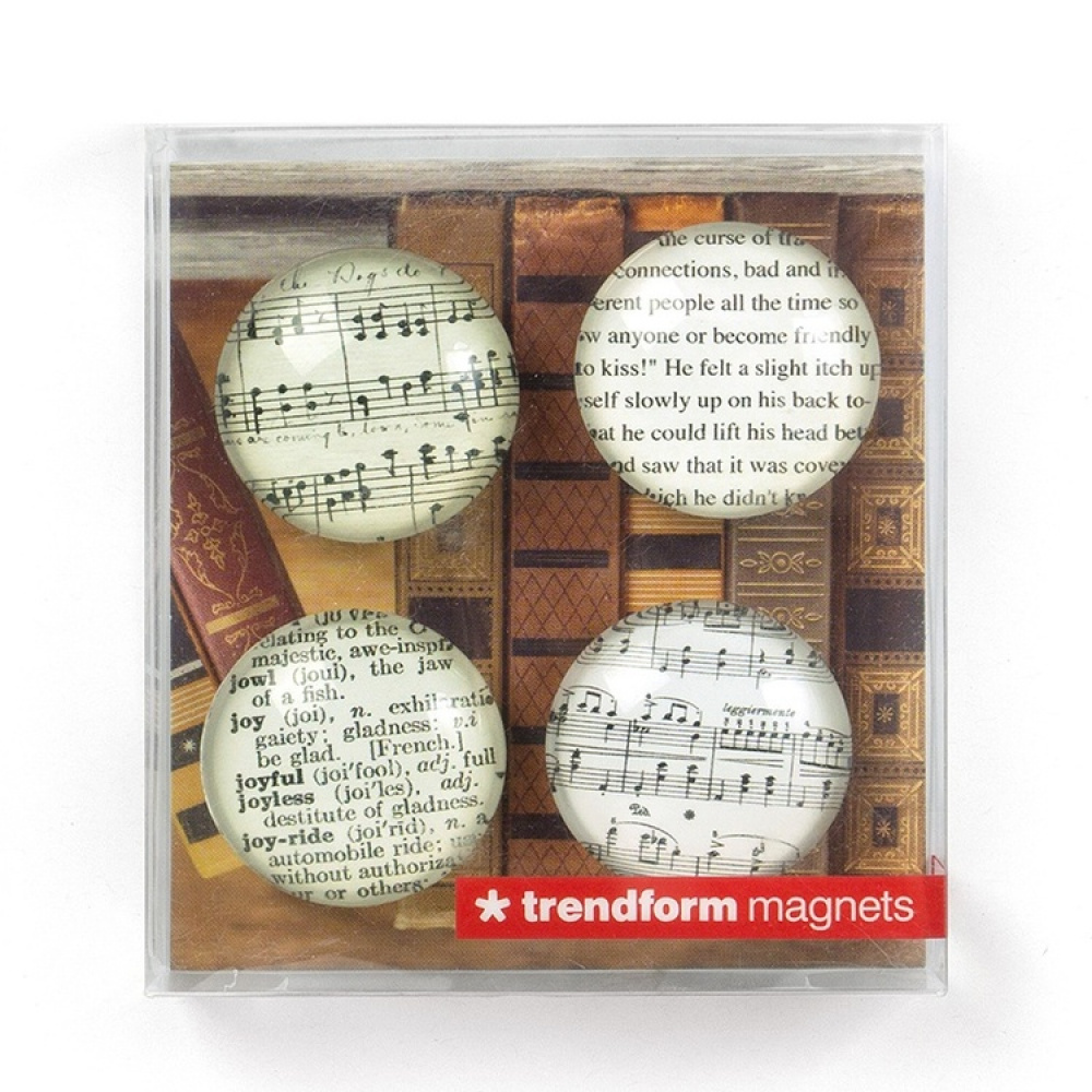 Glasmagneter 4-pak, Litteratur og musik i gruppen Opbevaring / Magneter og selvklæbende hos SmartaSaker.se (42008)