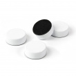 Rund magnet 4-pak, Hvid