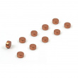 Rund minimagnet 10-pak, Kobber