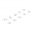 Rund minimagnet 10-pak, Hvid