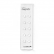 Rund minimagnet 10-pak, Hvid