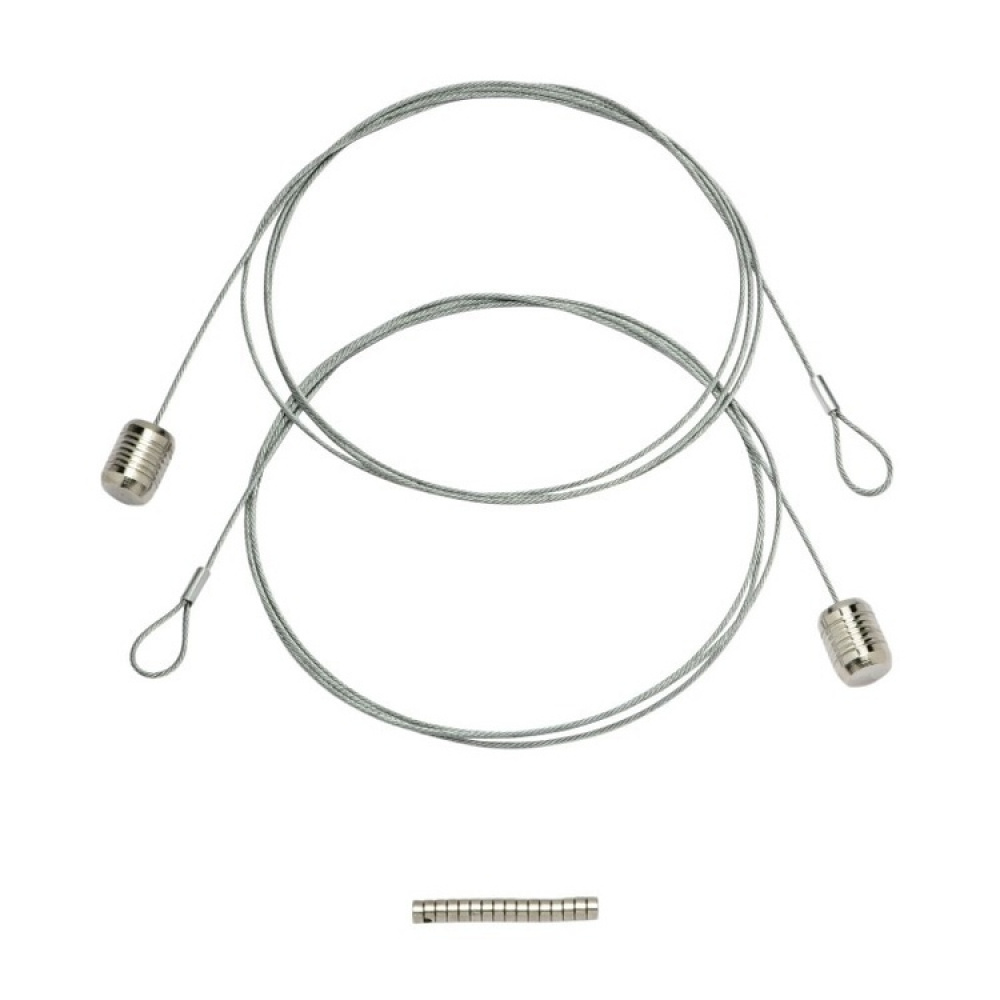 Magnetisk fotoophæng med vægt og 8 magneter 150 cm, sølv i gruppen Opbevaring / Magneter og selvklæbende / Magnetopbevaring hos SmartaSaker.se (42048)