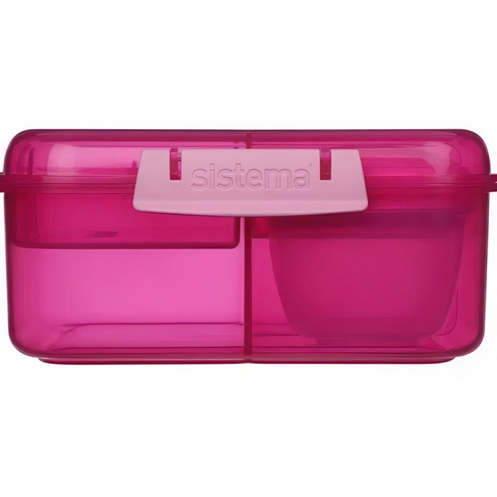 Bentoboks med 5 rum og beholder 1,25 L, Sistema i gruppen Opbevaring / Køkkenopbevaring / Madkasser / Frokostbokse og Bento hos SmartaSaker.se (42121)