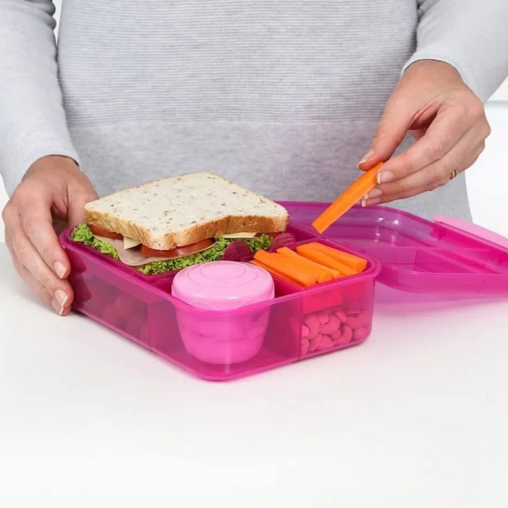 Bentoboks med 5 rum og beholder 1,65L, Sistema i gruppen Opbevaring / Køkkenopbevaring / Madkasser / Frokostbokse og Bento hos SmartaSaker.se (42123)