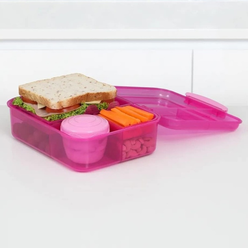 Bentoboks med 5 rum og beholder 1,65L, Sistema i gruppen Opbevaring / Køkkenopbevaring / Madkasser / Frokostbokse og Bento hos SmartaSaker.se (42123)