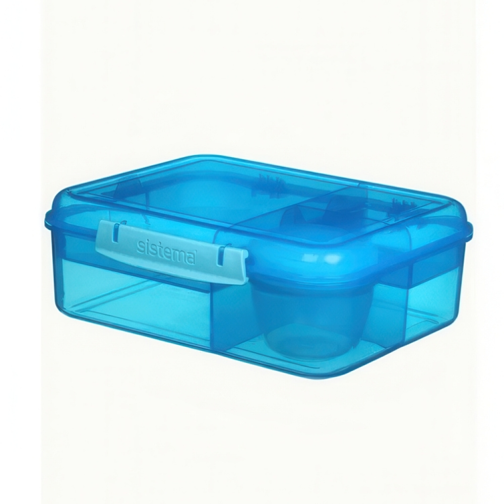 Bentoboks med 5 rum og beholder 1,65L, Sistema i gruppen Opbevaring / Køkkenopbevaring / Madkasser / Frokostbokse og Bento hos SmartaSaker.se (42123)