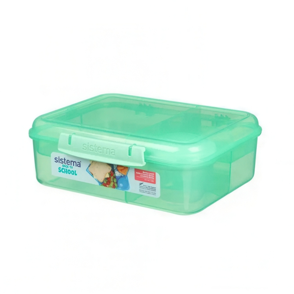Bentoboks med 5 rum og beholder 1,65L, Sistema i gruppen Opbevaring / Køkkenopbevaring / Madkasser / Frokostbokse og Bento hos SmartaSaker.se (42123)