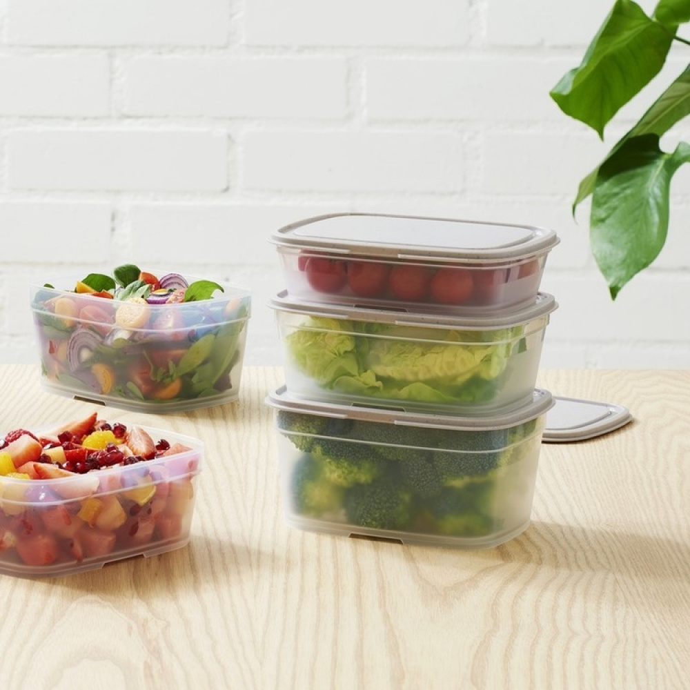 Lille madkasse 0,5 L, SmartStore, Grå i gruppen Opbevaring / Køkkenopbevaring / Madkasser / Madkasser i plast hos SmartaSaker.se (42140)