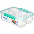 Madkasse med 4 rum 1,74L, Sistema, Mint